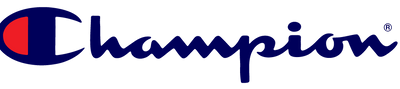 Champion logo with red and blue design