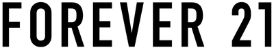 Forever 21 logo in black text on a white background