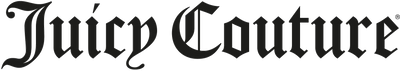 Juicy Couture logo in black text on a white background